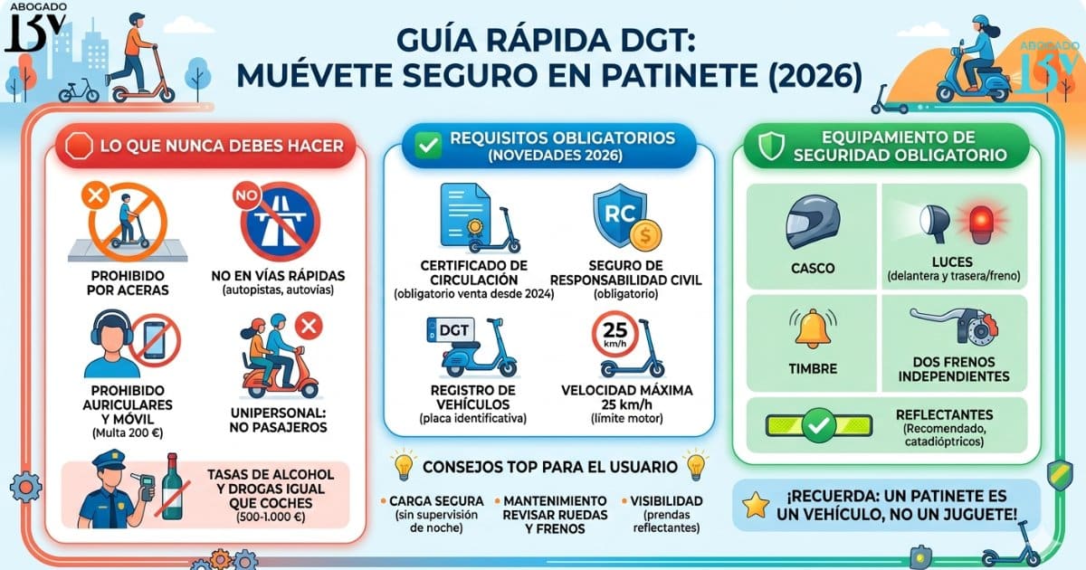 guia rapida dgt patinete electrico 2026 murcia bv